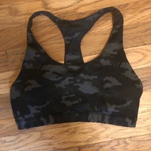 Fabletics camo sports bra